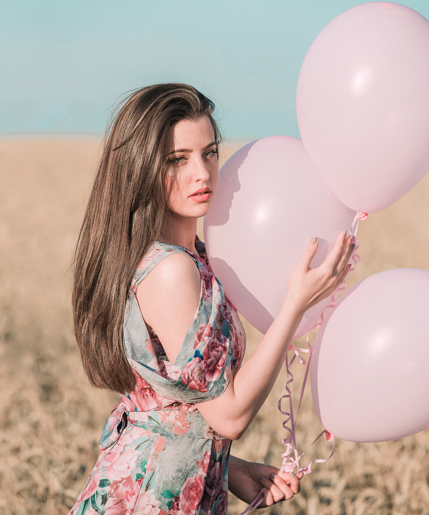 Tamara with baloons-crooped by Sanja Memarovic on 500px.com