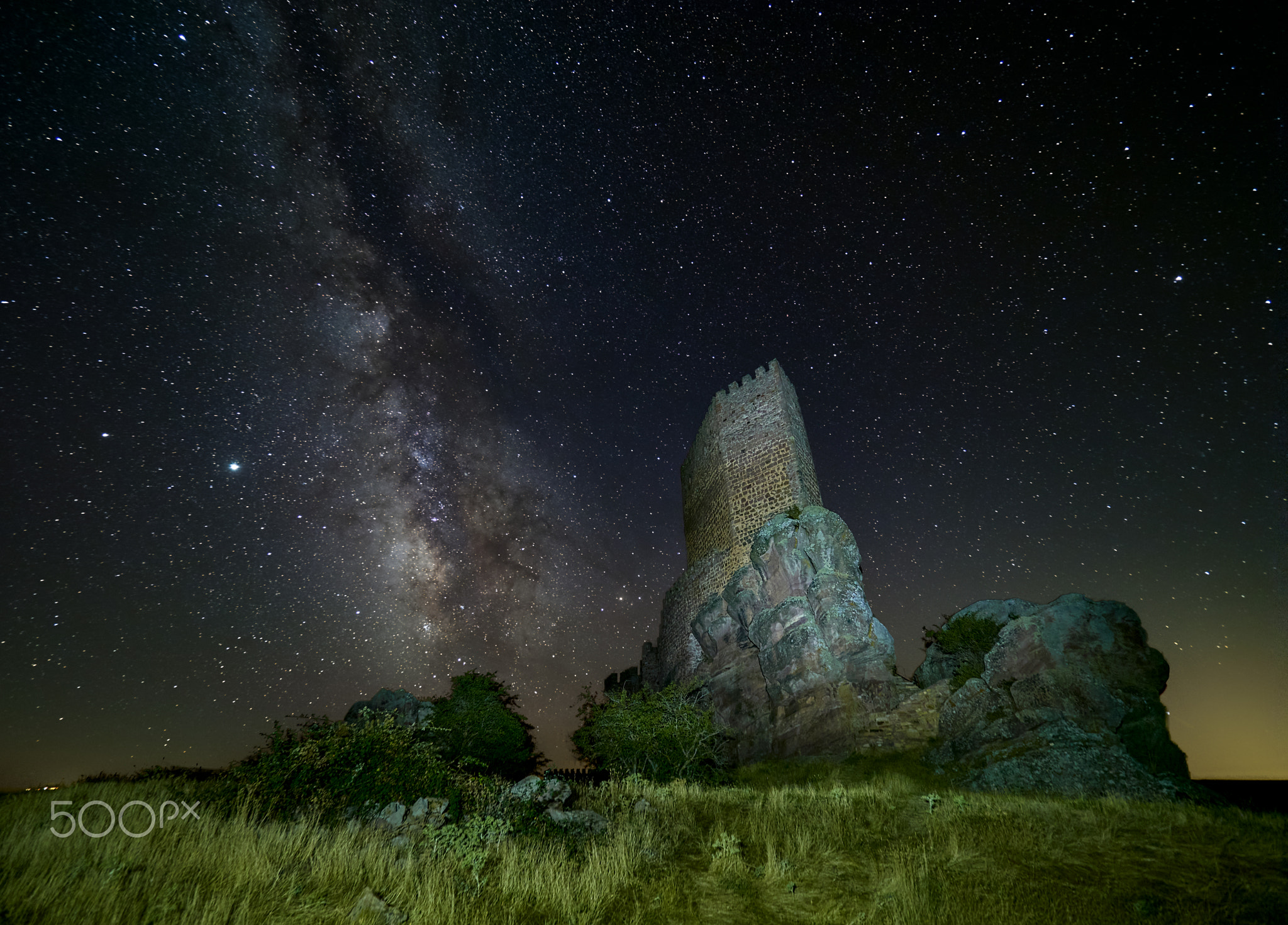 Zafra castle & Milky Way