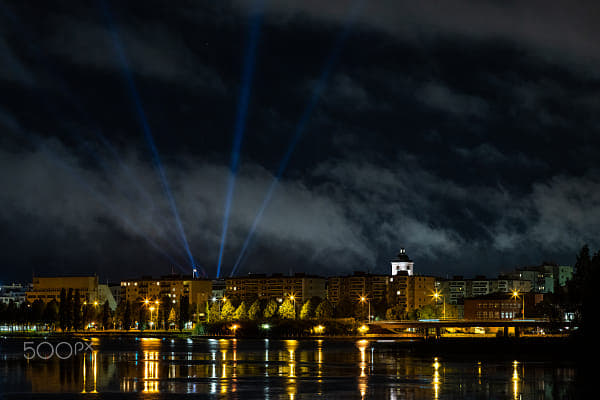 Hämeenlinna by night by Markus Kauppinen on 500px.com