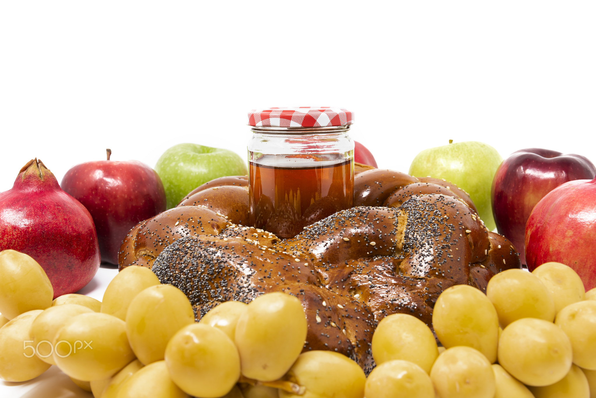 Rosh Hashanah, Jewish New Year, Traditional Symbols, Honey in a glass