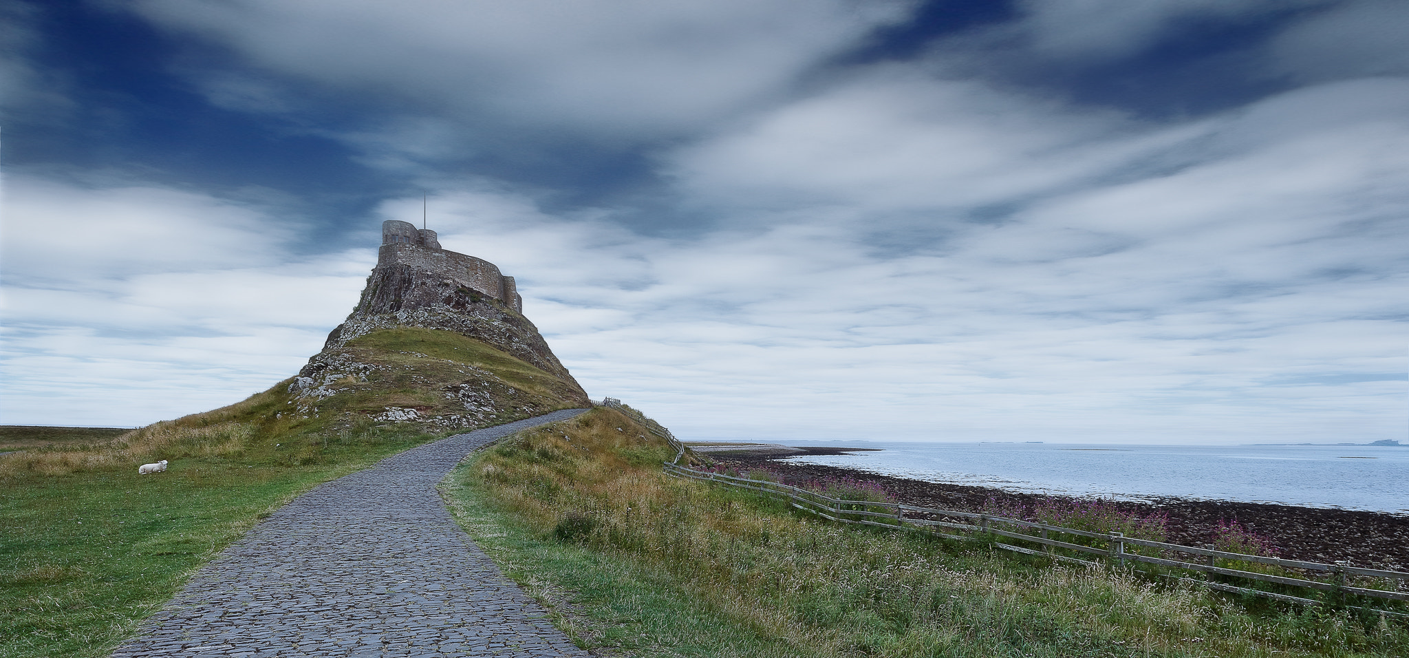 17mm F4 sample photo. Lindisfarne photography