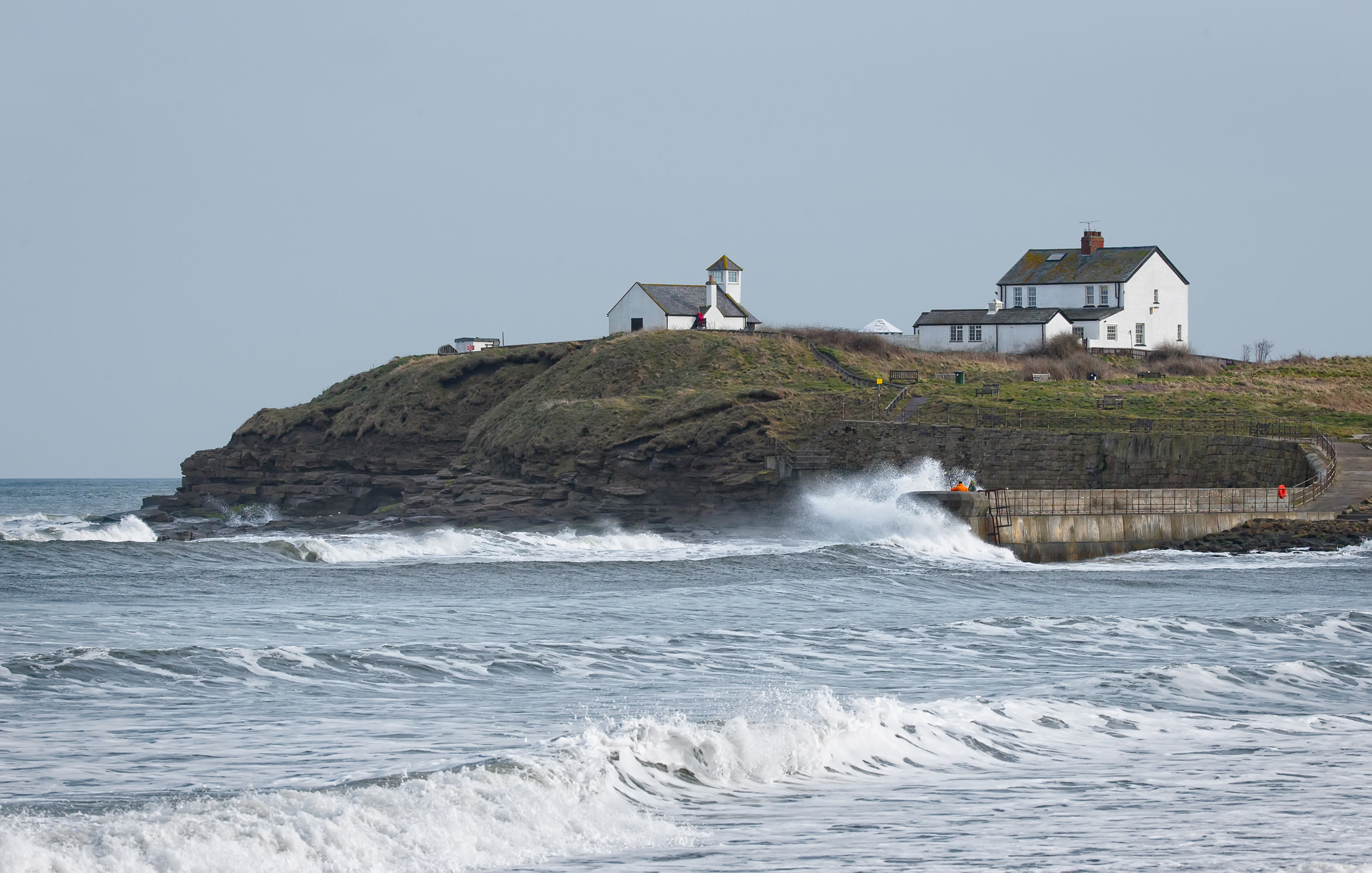 Canon EOS-1D X + Canon EF 200-400mm F4L IS USM Extender 1.4x sample photo. Rocky, island, seaton, sluice, pier, superstoked photography