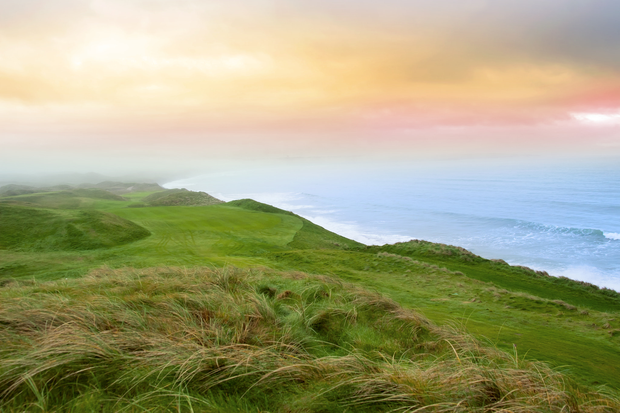 view of the Ballybunion links golf course