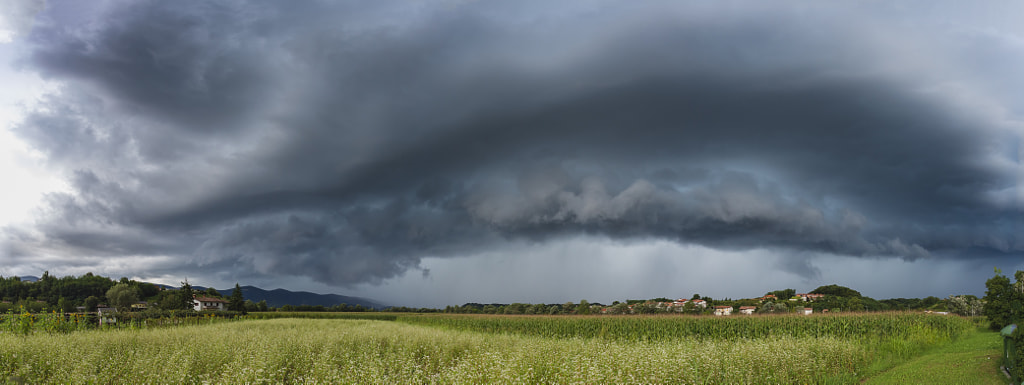 Storm Farm Fields Panorama Landscape by Jure Batagelj on 500px.com