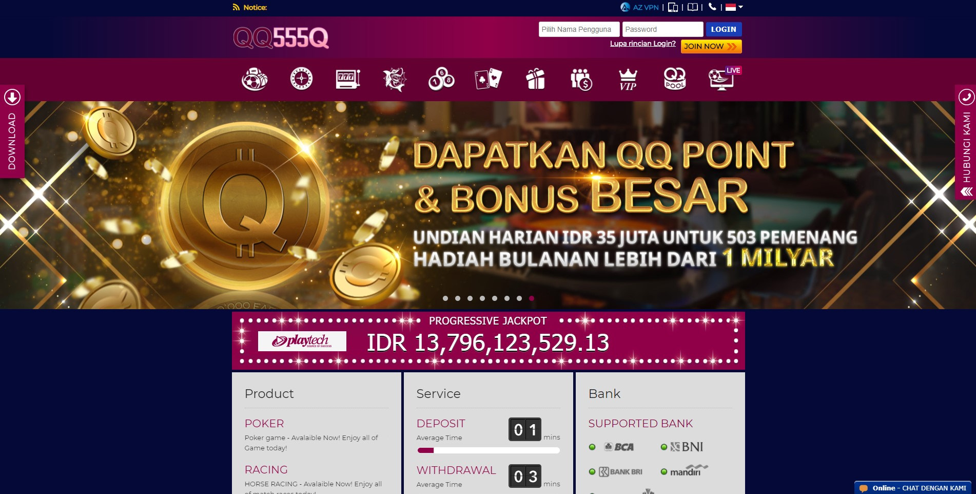 QQ555Q Situs Slot Terpercaya Bandar Judi QQ Online Terbesar