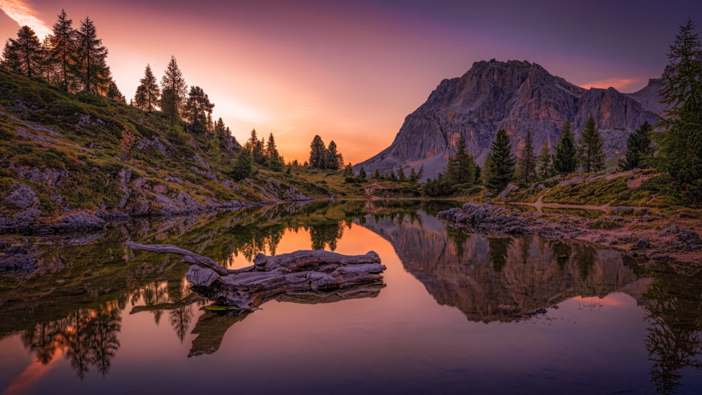 Lago di Limides Sunset by Heimo Kittinger on 500px.com