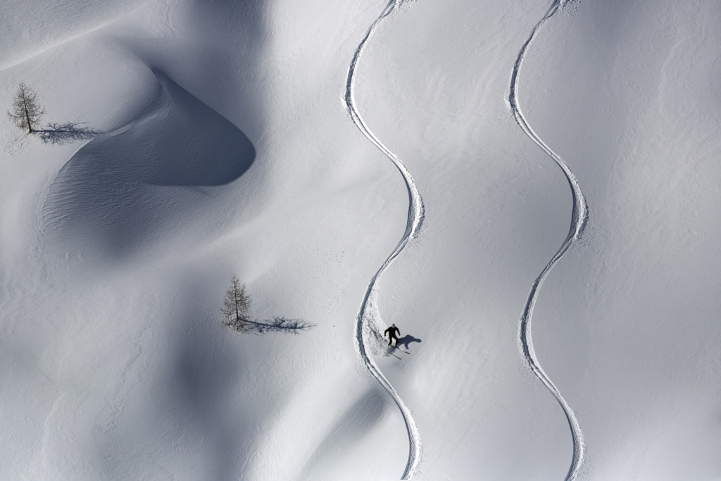 Freeriding Powder Snow Landscape by Jure Batagelj on 500px.com