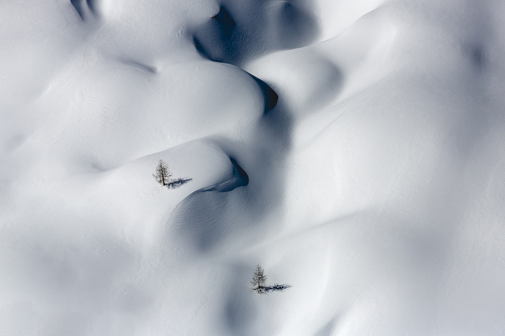 Winte Snow Shadows Landscape by Jure Batagelj on 500px.com