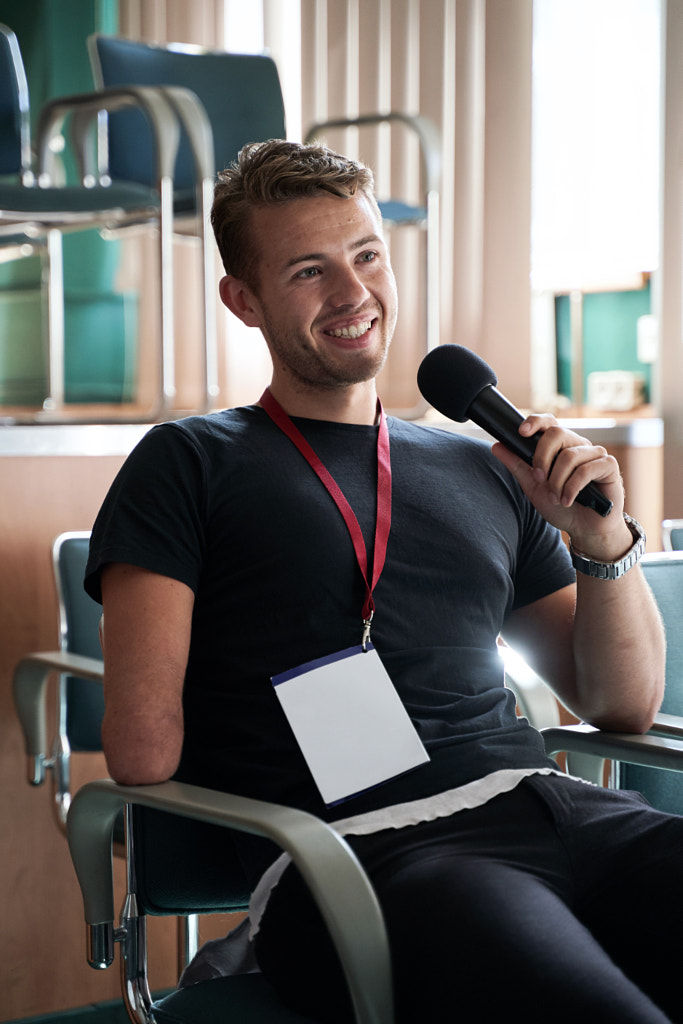 Portrait of a young conference participant by Oleksandr Berezko on 500px.com