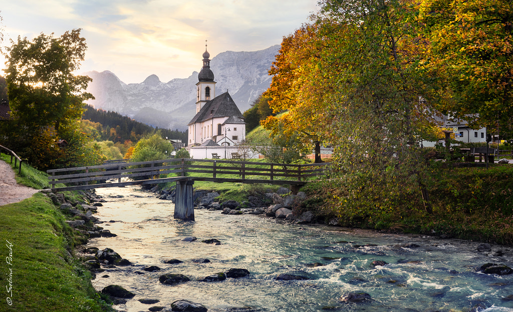 Ramsau Fall in wide angle version (Bavaria) by Sabine Puschl on 500px.com