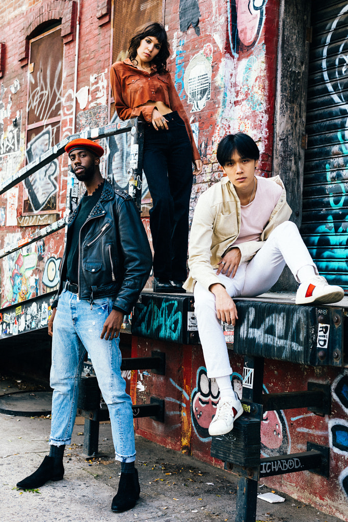 Three Diverse Young Adults Spending Time Together In Urban Setting by Edward Grant on 500px.com