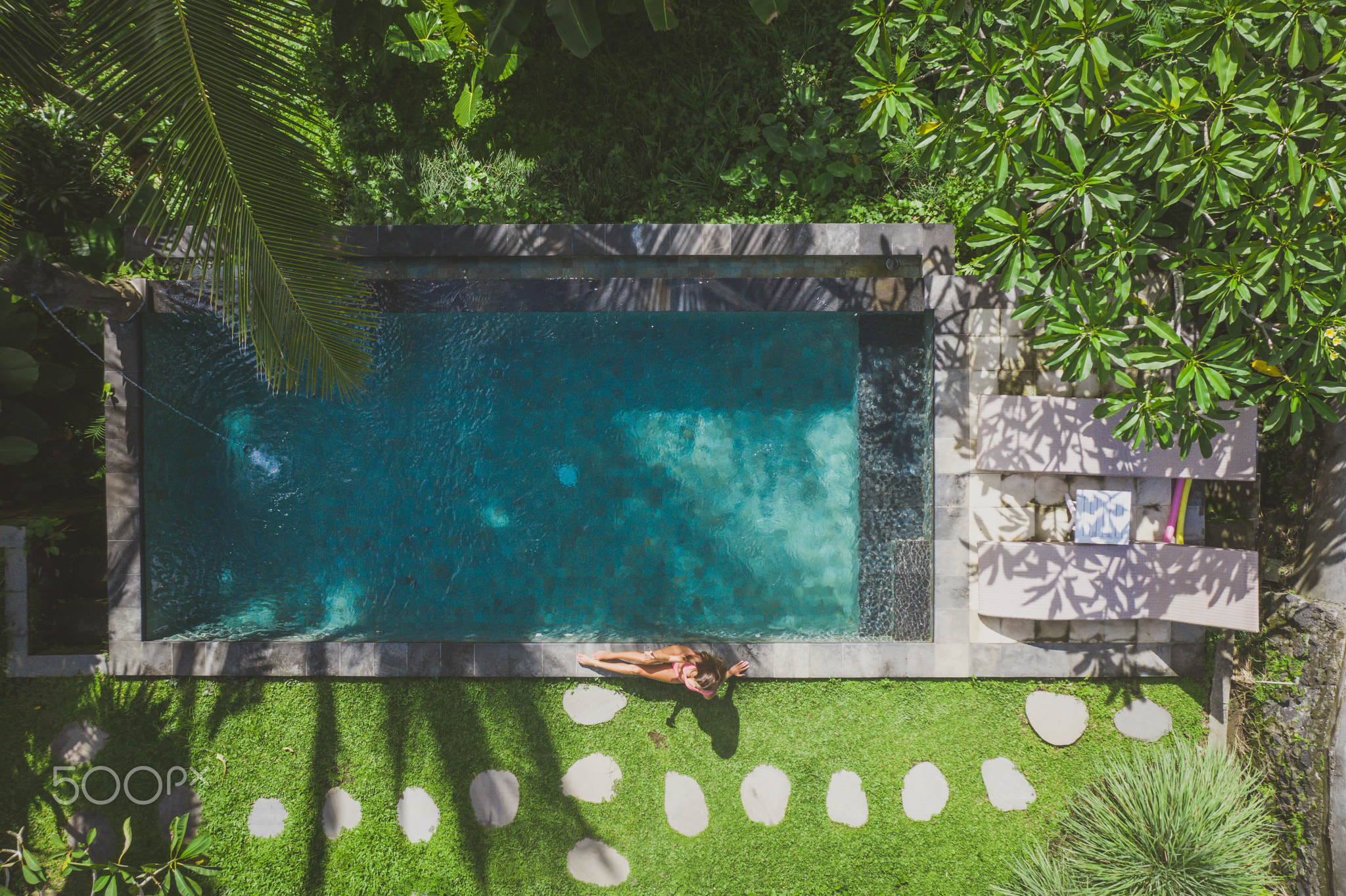 Beautiful girl on vacation in Bali