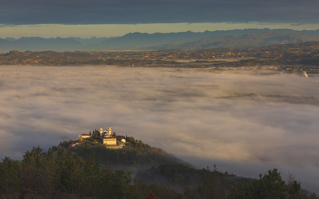 Church Above Valley of Fog by Jure Batagelj on 500px.com