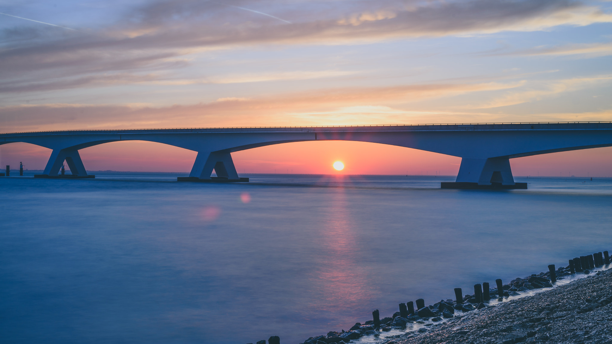 Sunset Zeelandbrug III