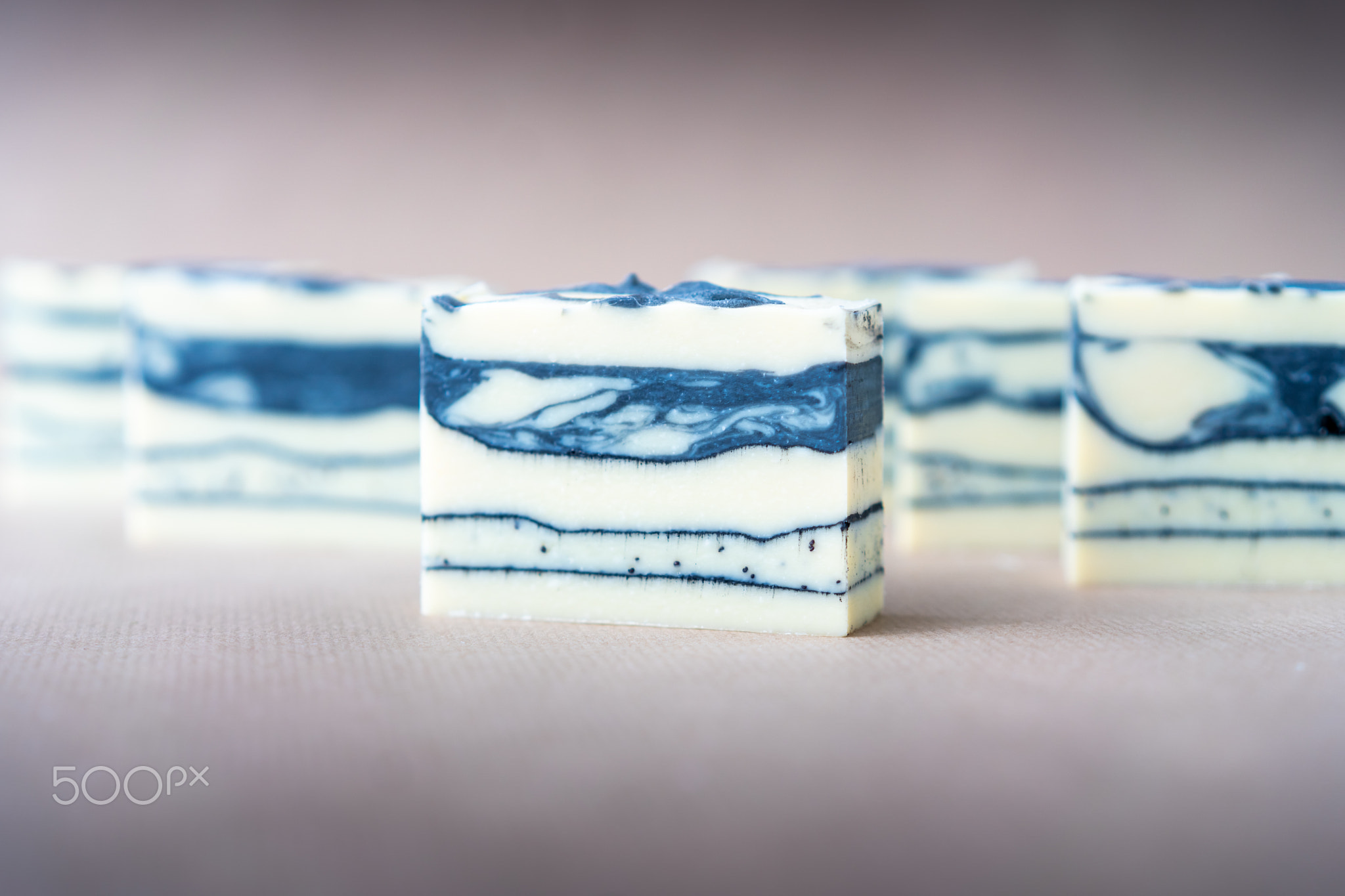 The fresh homemade natural soap bars