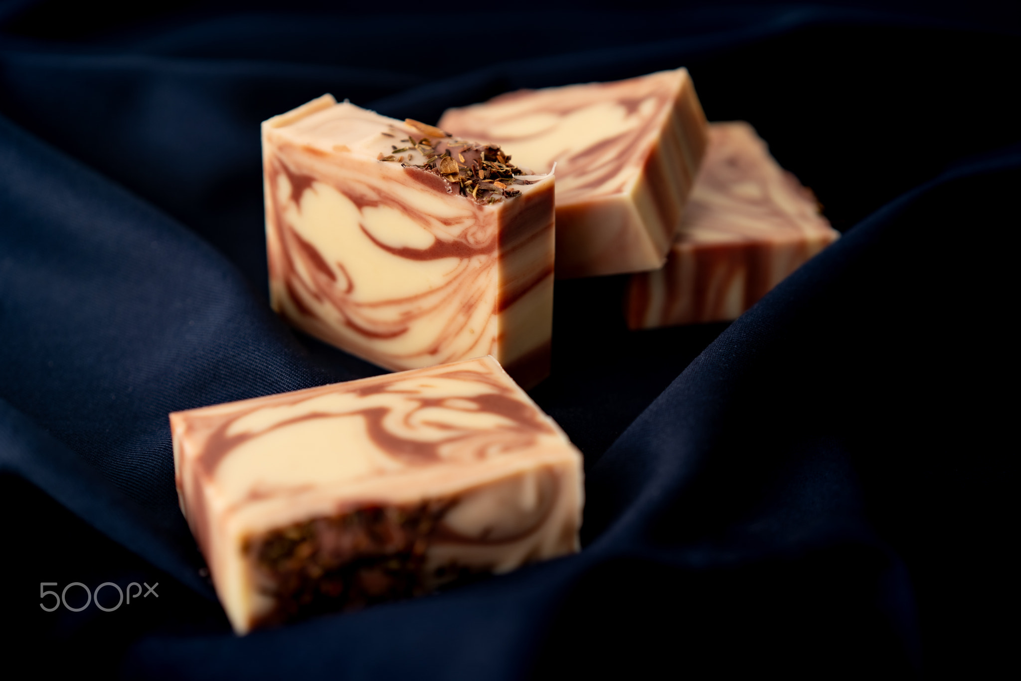 Fresh made bars of handmade soap