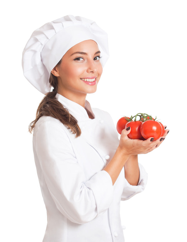 Young chef woman