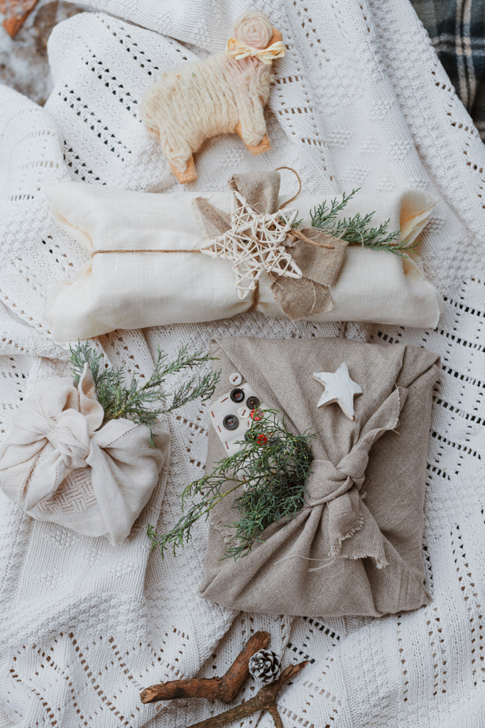 Christmas eco-friendly gift packaging in the traditional Japanese by Yuliya Shangarey Shangarey on 500px.com