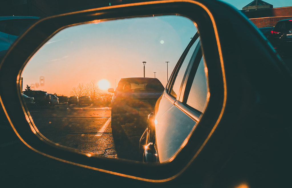 Sunset on my side mirror  by Prathap Raja on 500px.com