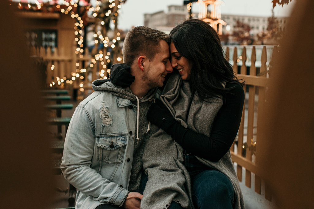 Couple at Ice Skating Rink by Kyle Kuhlman on 500px.com