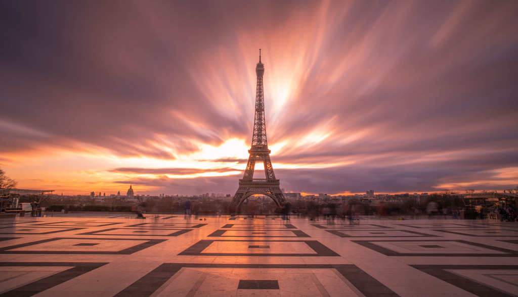 Sunrise Twilight at Eiffel Tower, Paris by John S on 500px.com