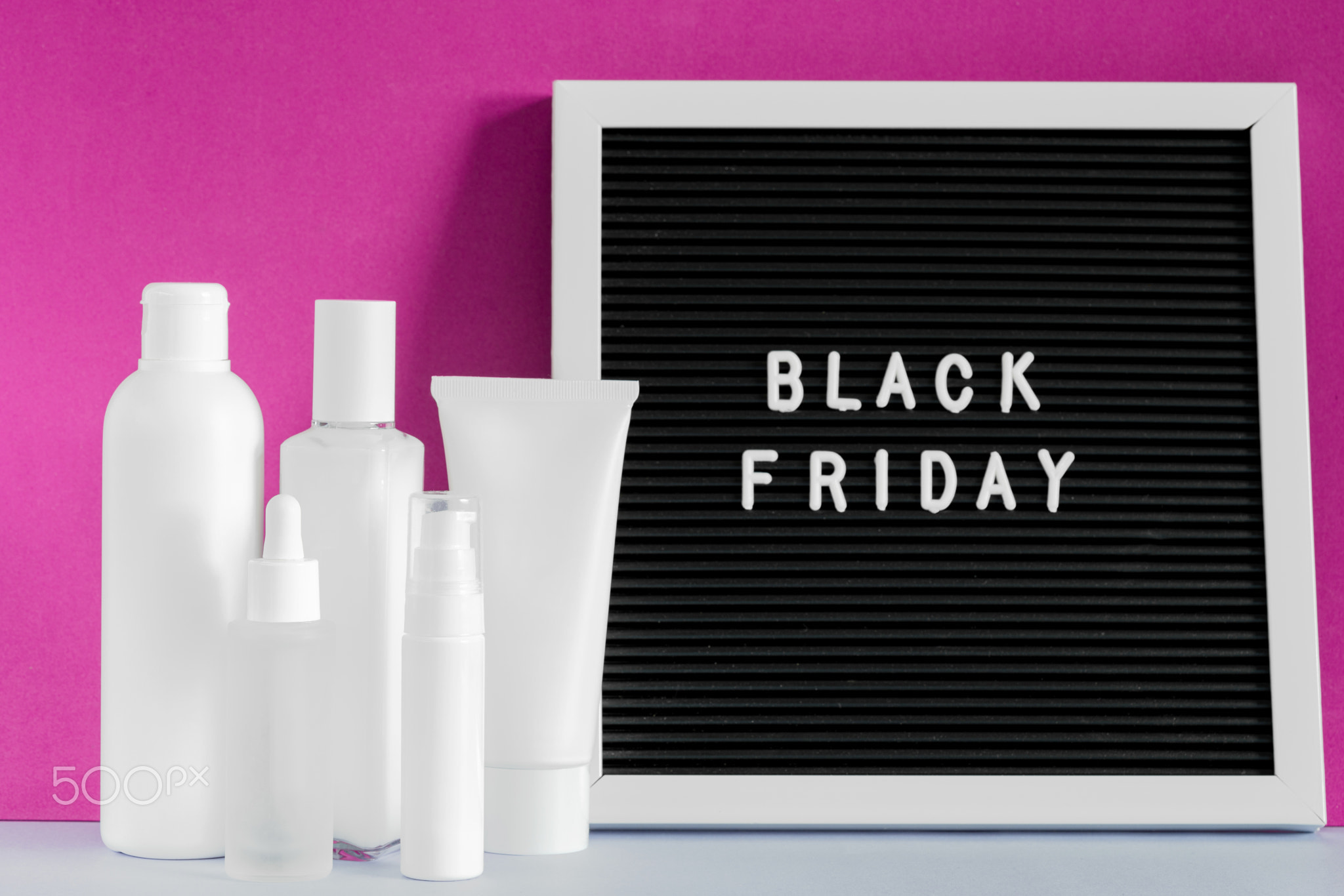 Black Friday beauty cosmetic mockup