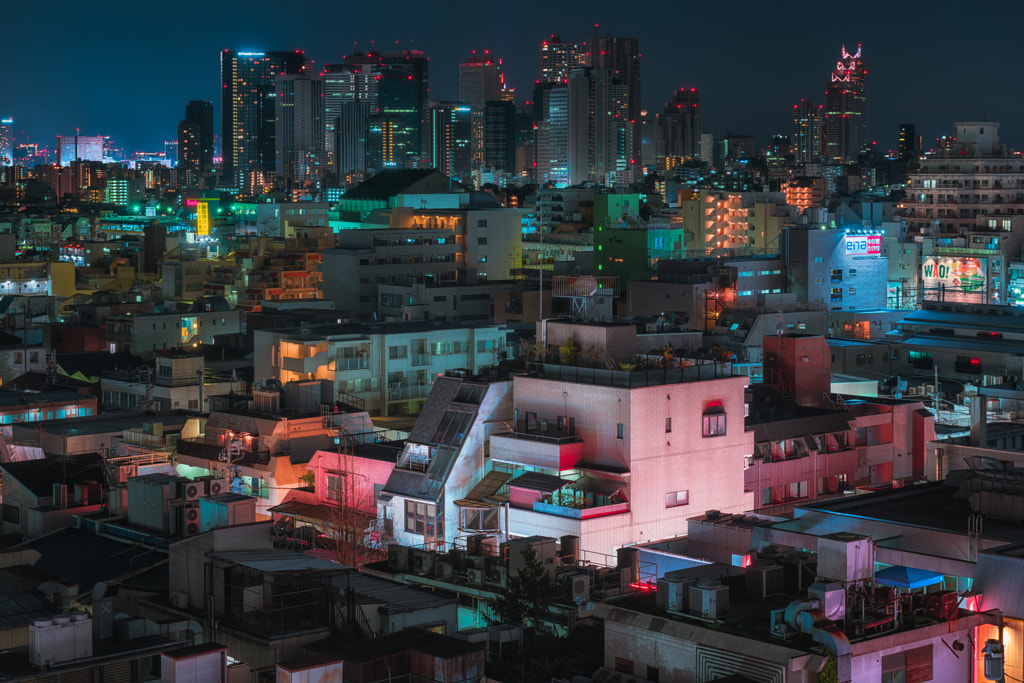 Tokyo Rooftops by Peter Stewart on 500px.com