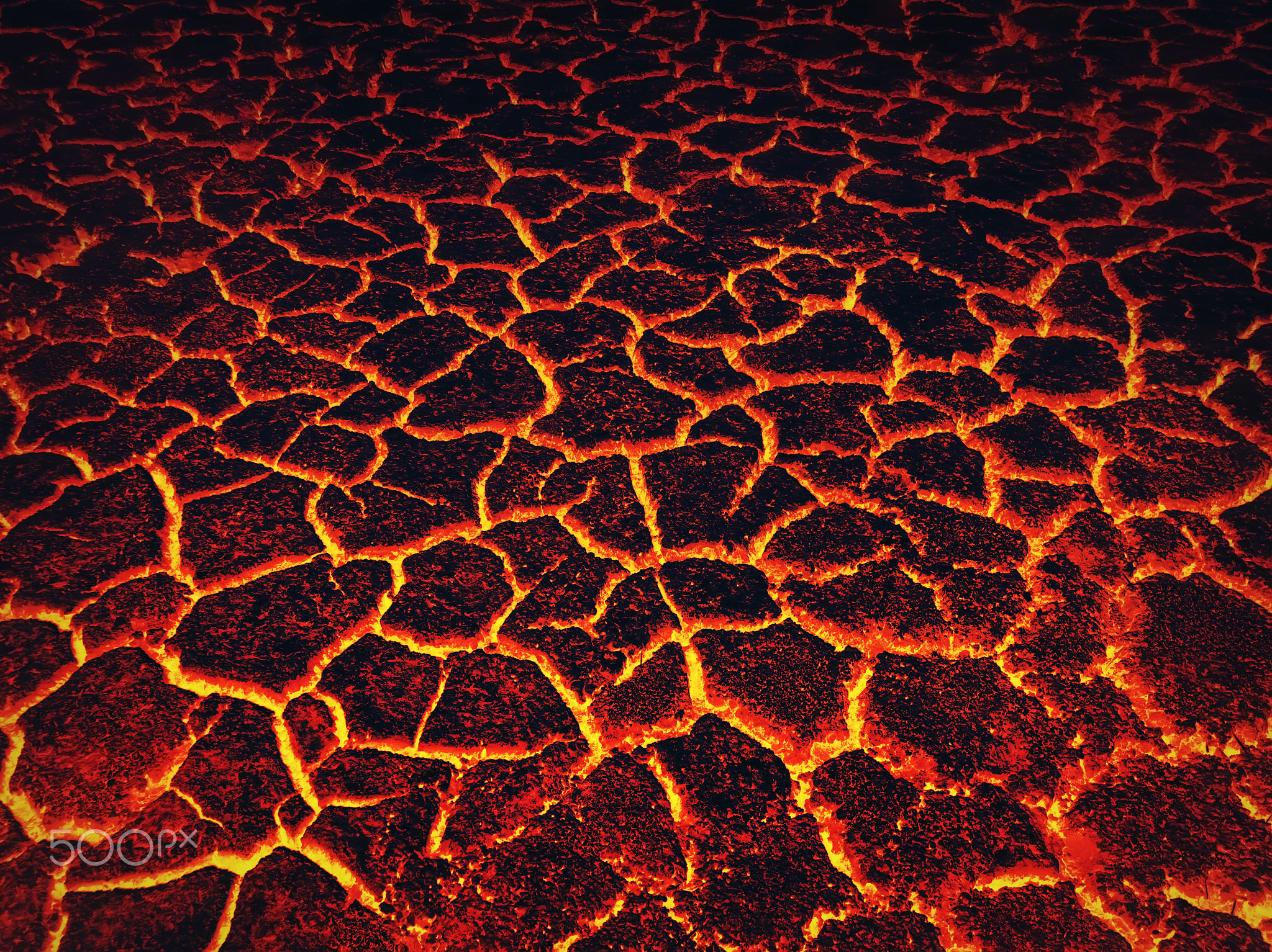 cracked lava
