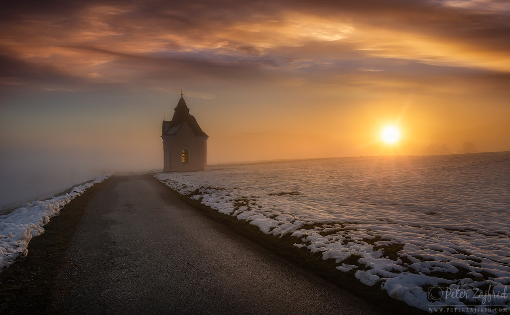 Winter sunset  by Peter Zajfrid on 500px.com