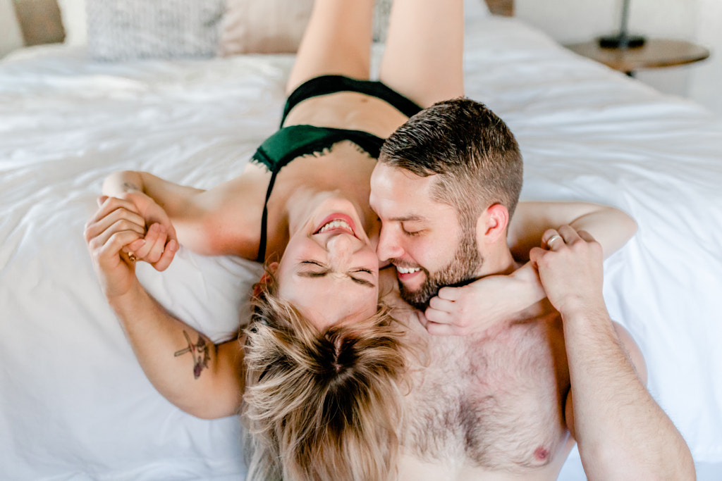 Durham couples boudoir session