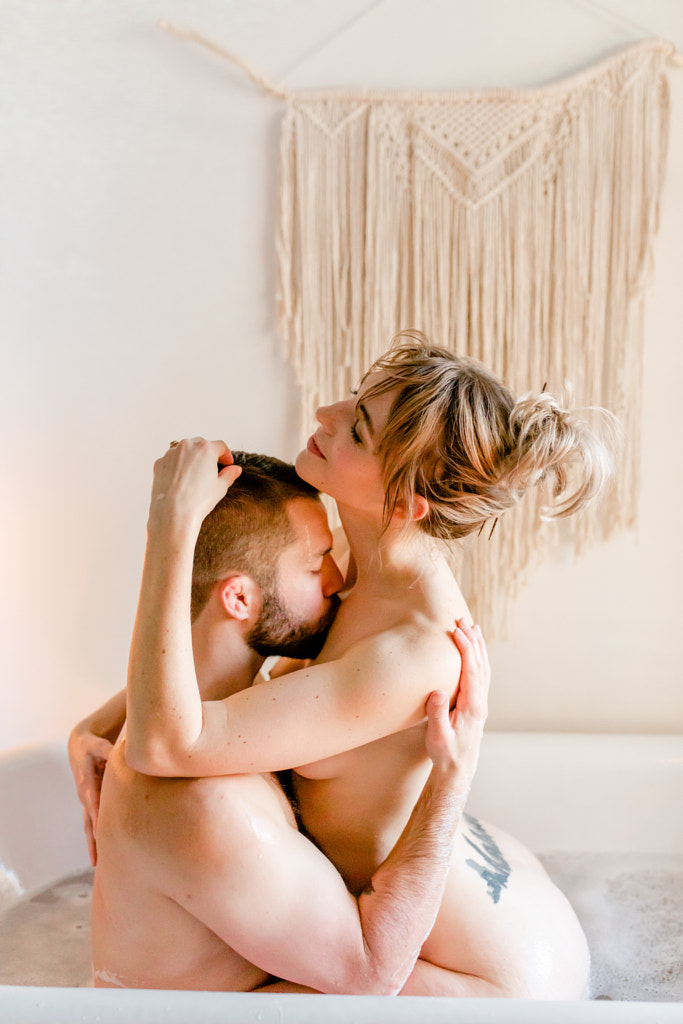 Durham couples boudoir session