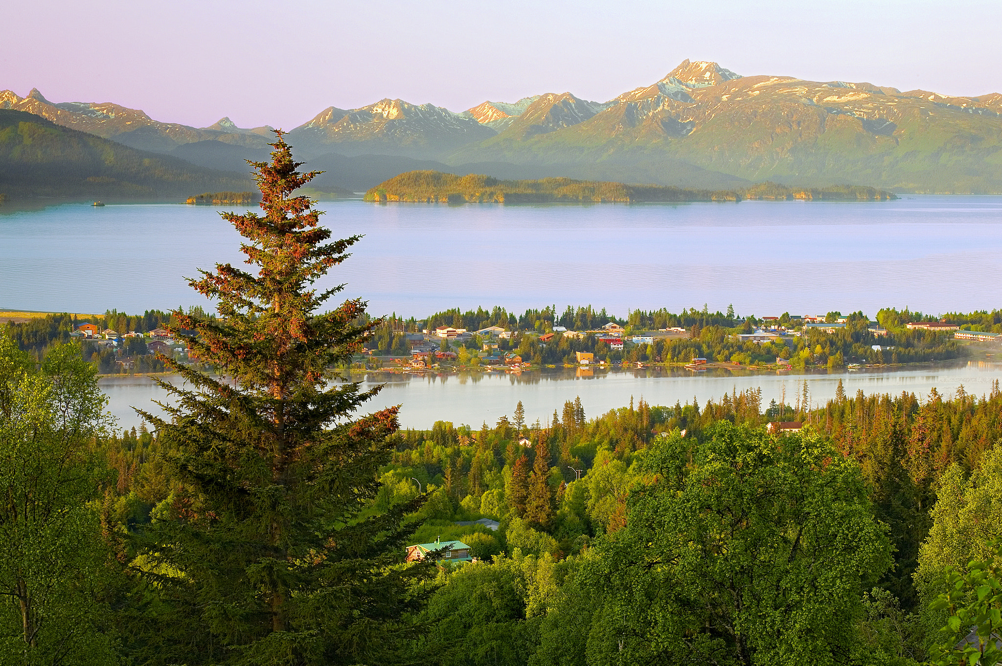 Alaska, Homer, Spit, Morning, Kachemak Bay, Landscape, 阿拉斯加, 风景
