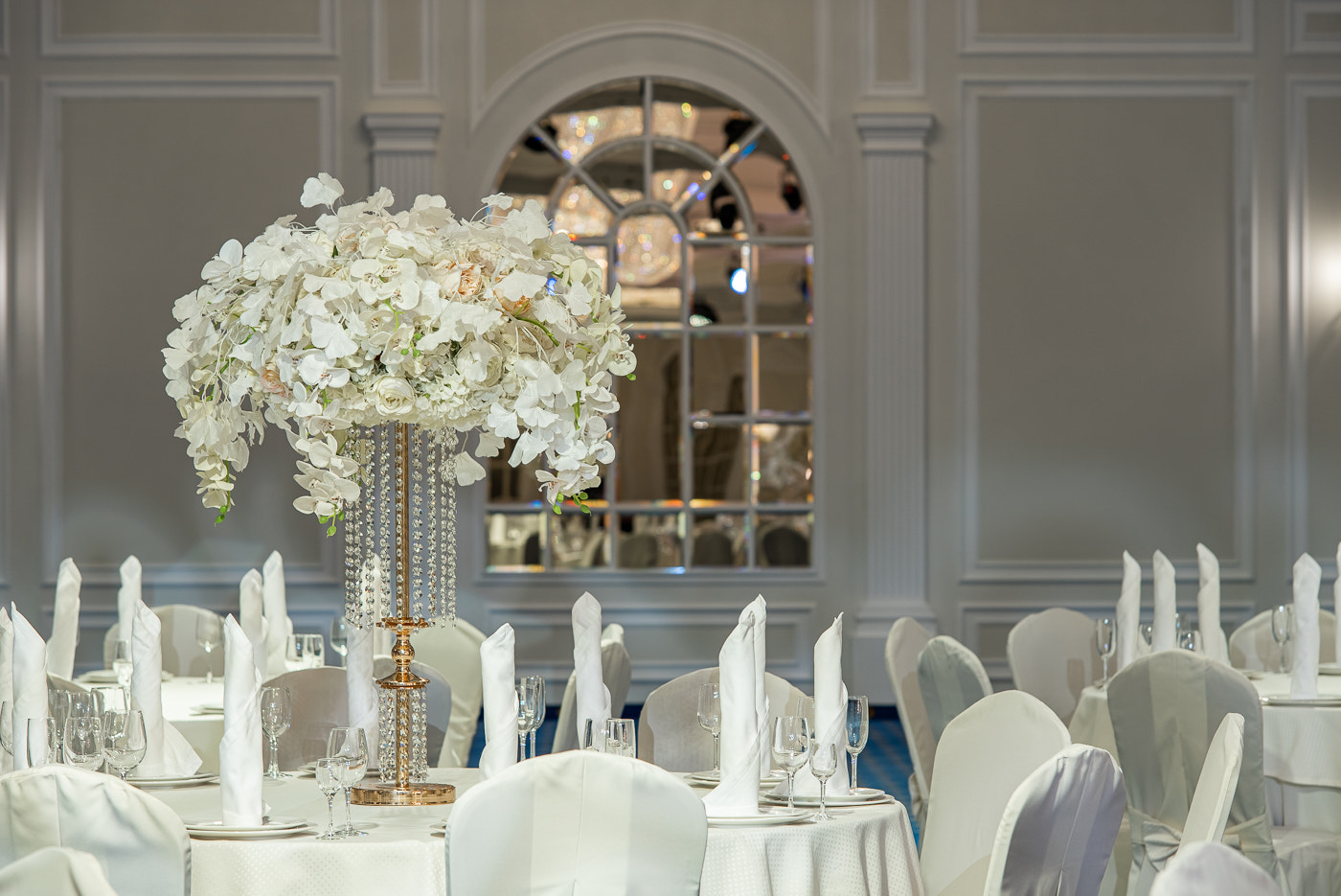 Интерьерная фотосъёмка банкетных залов гостиницы Принц Парк Отель