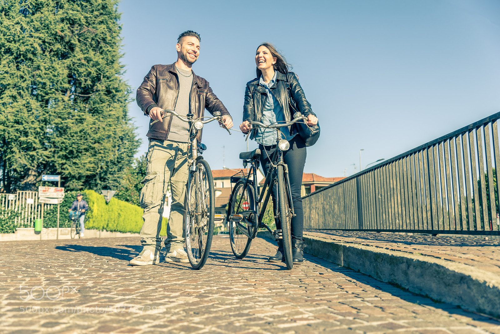 Nikon D610 sample photo. Couple riding on bikes photography