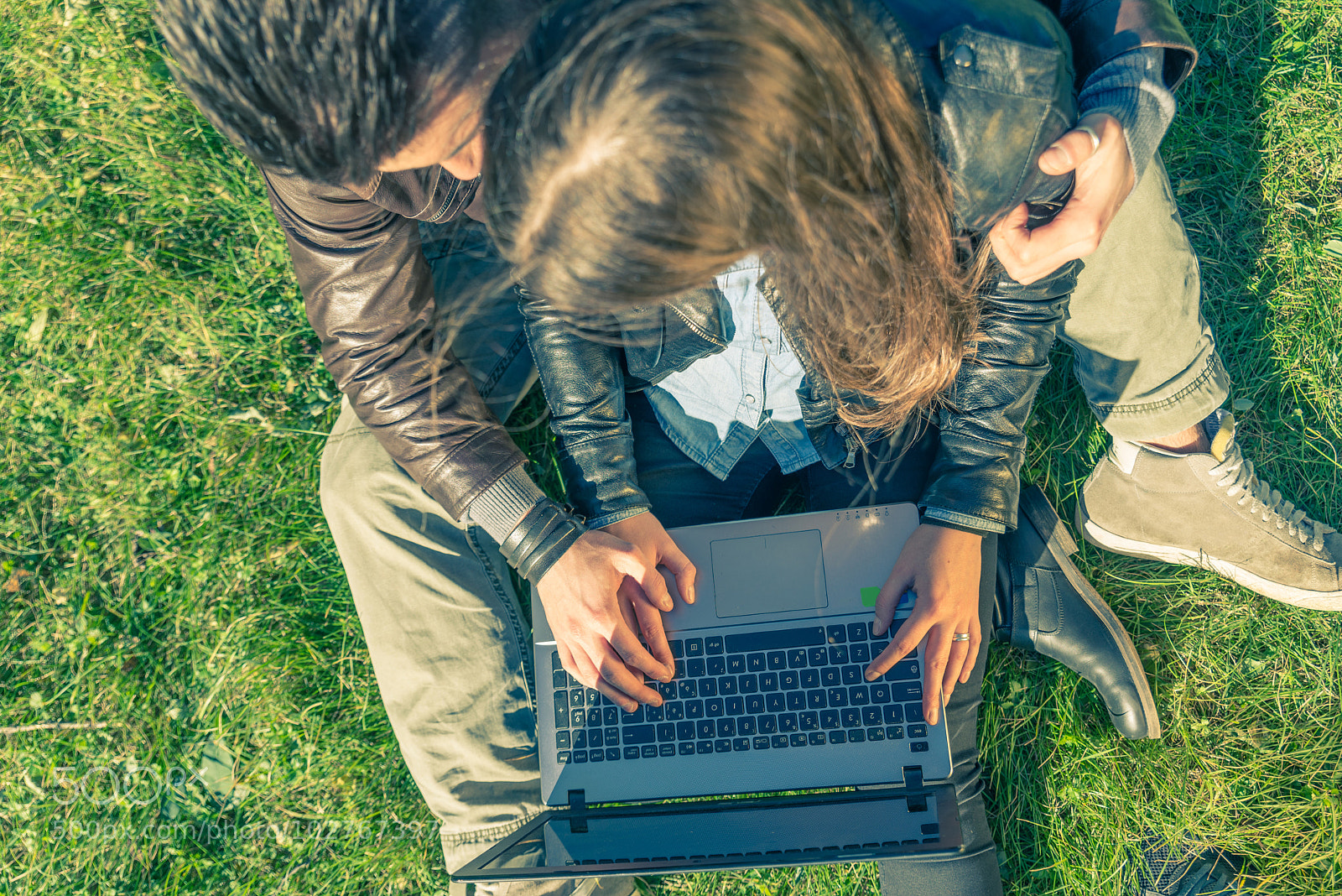 Nikon D610 sample photo. Couple looking at computer photography