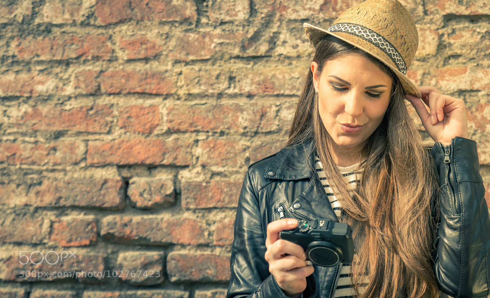 Nikon D610 sample photo. Pretty model with her photography