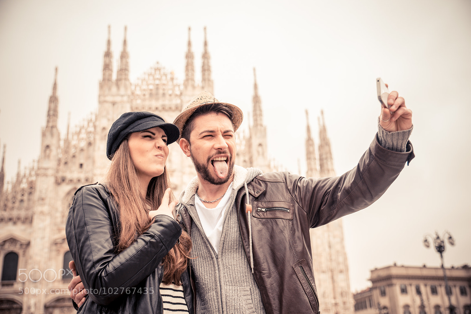 Nikon D610 sample photo. Tourists at duomo cathedral,milan photography