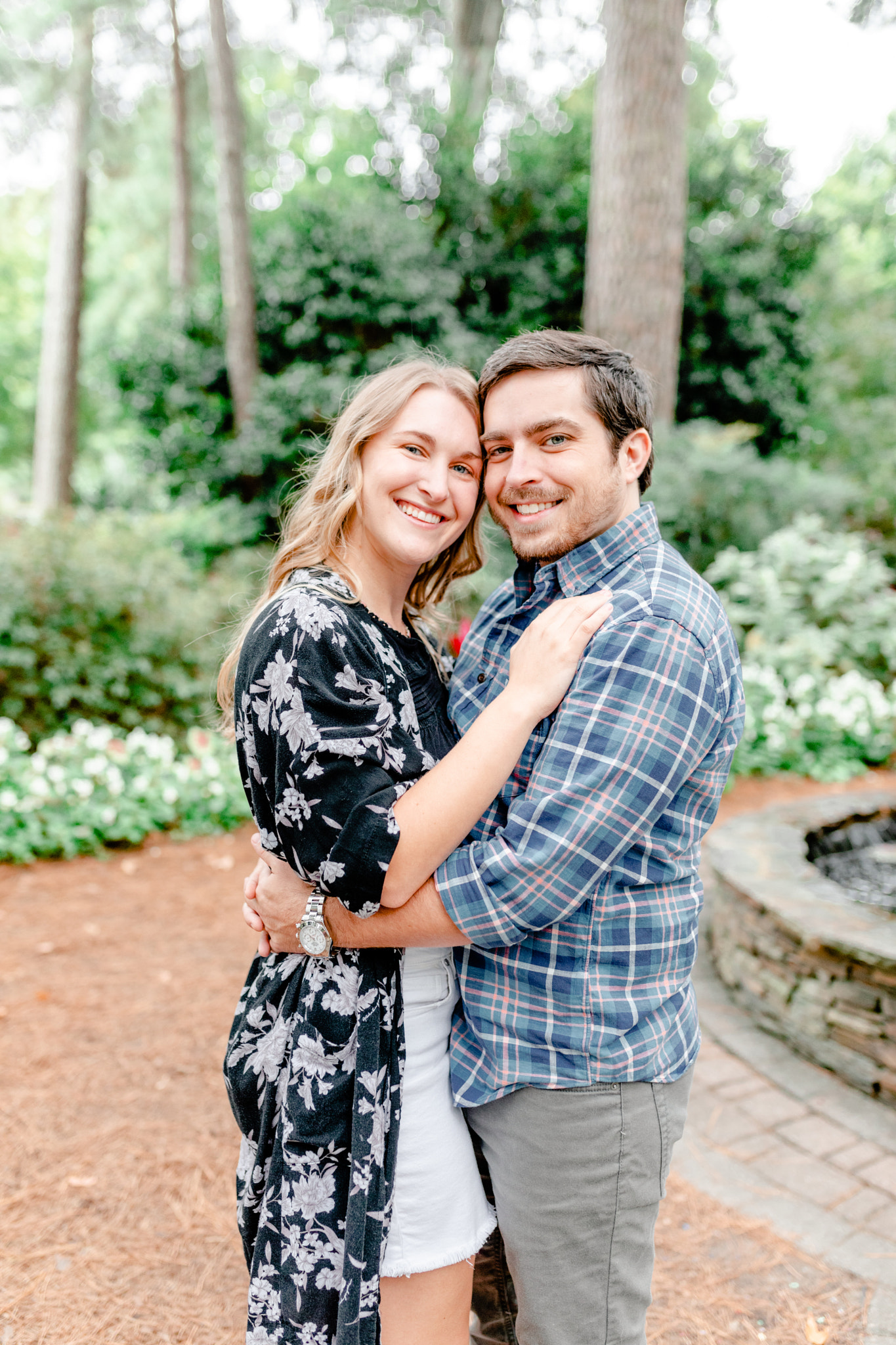 WRAL gardens engagement session