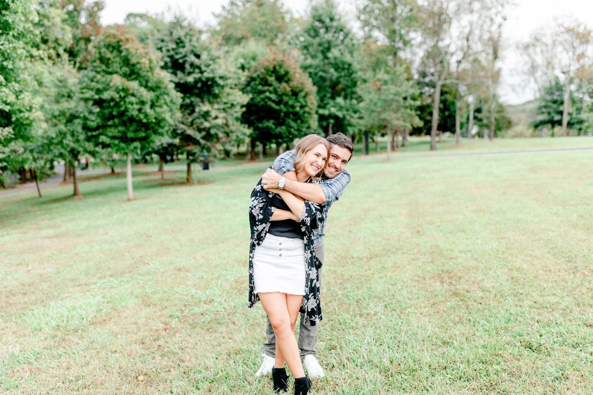 WRAL gardens engagement session