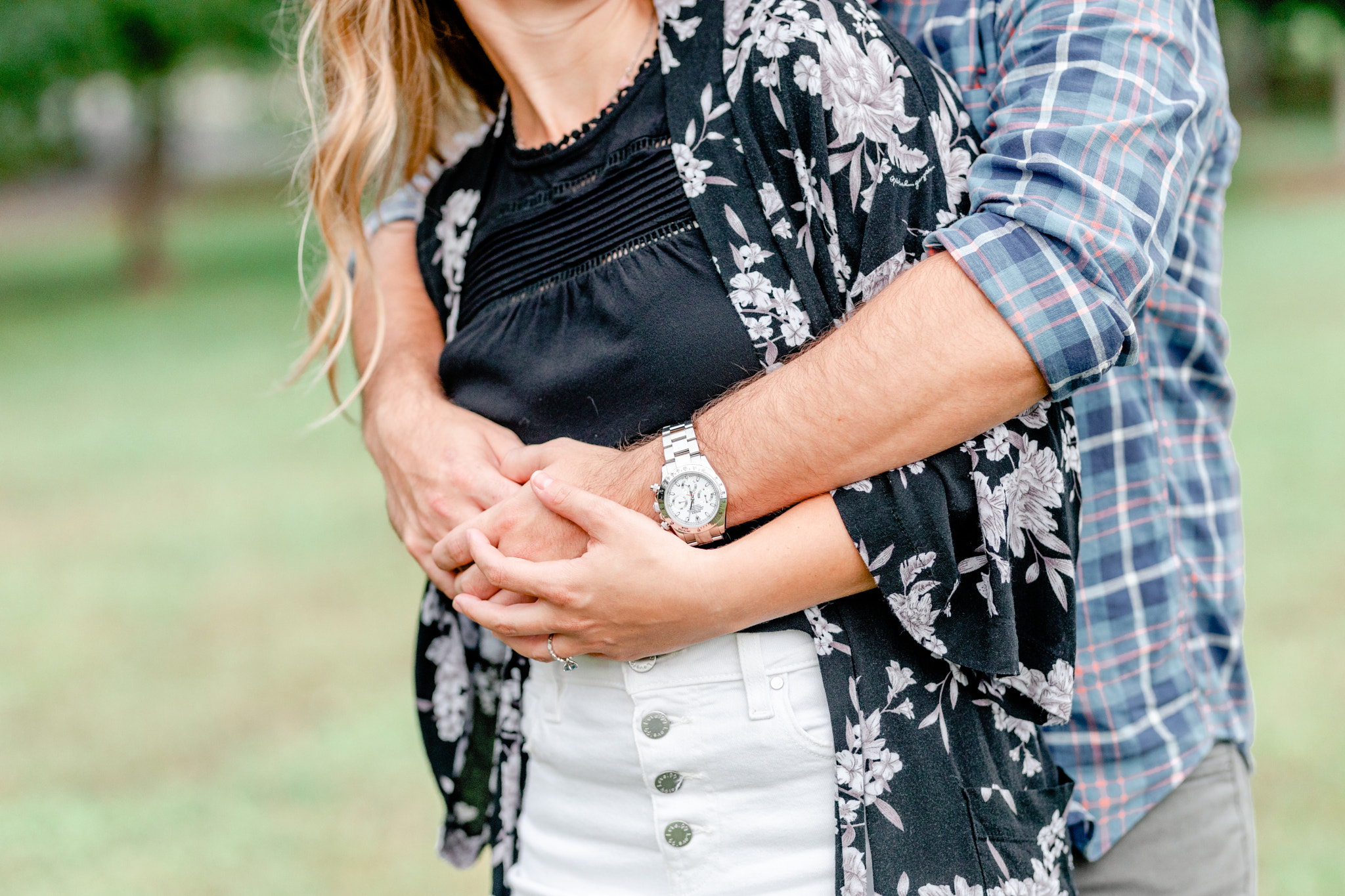 WRAL gardens engagement session