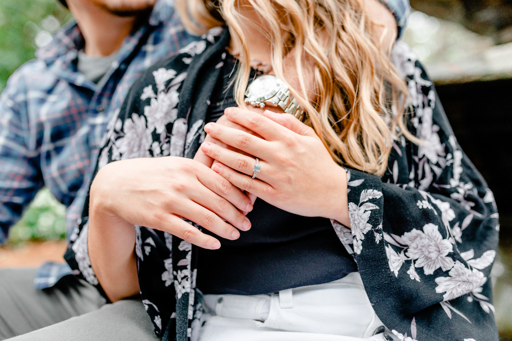 WRAL gardens engagement session