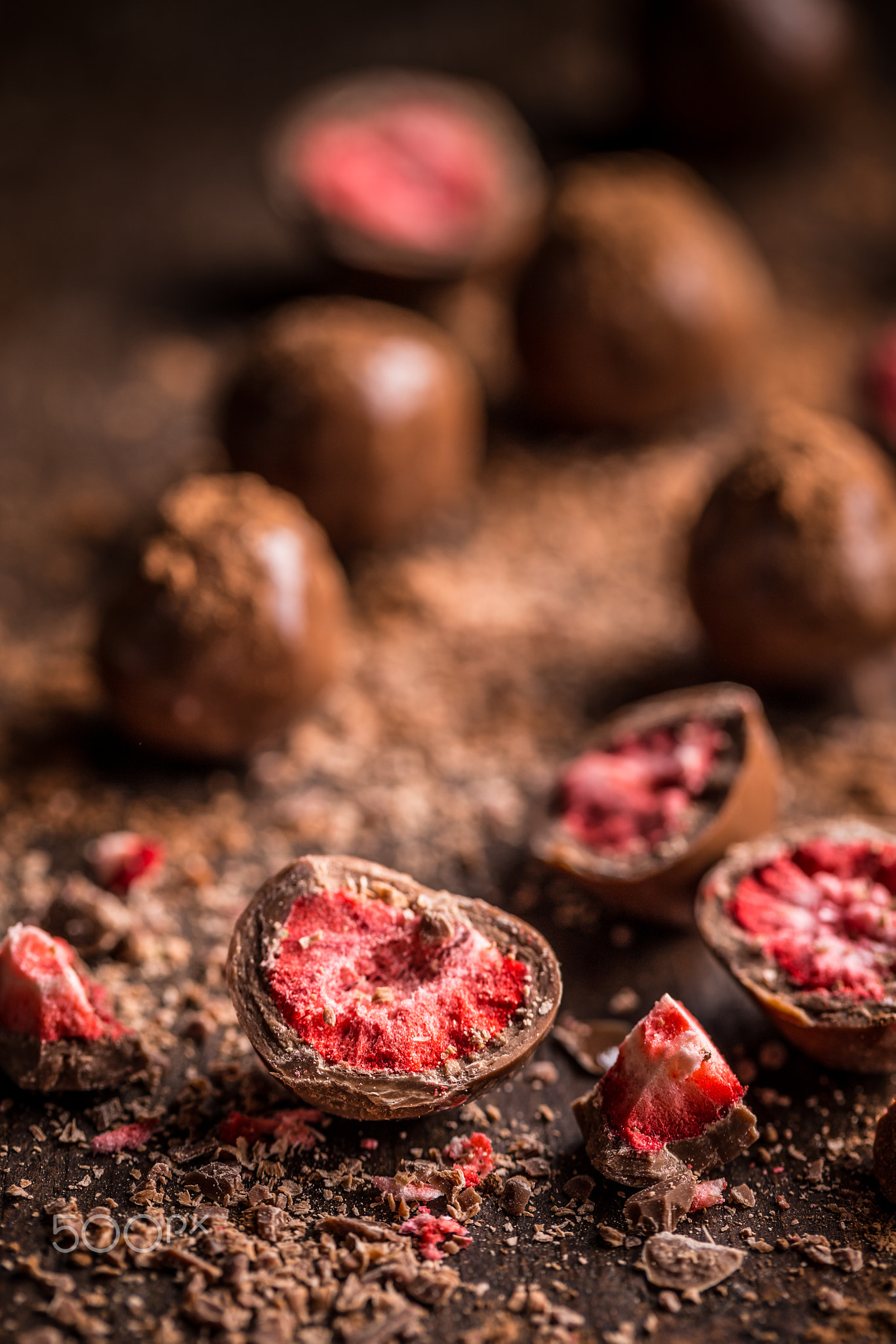 Chocolate with strawberry