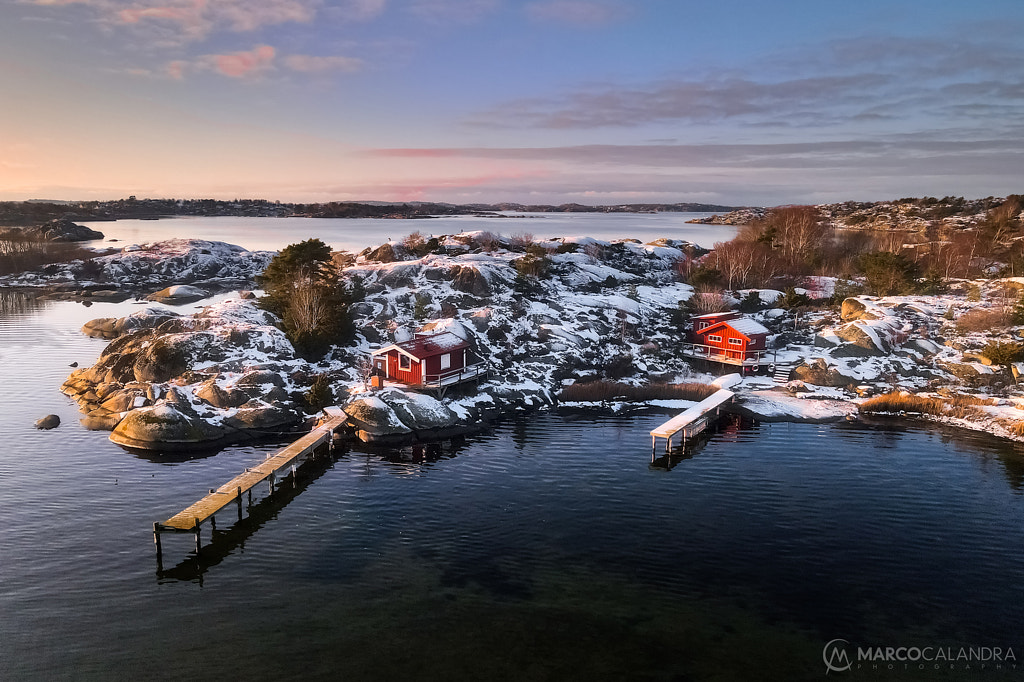 Snow at the coast by Marco Calandra on 500px.com