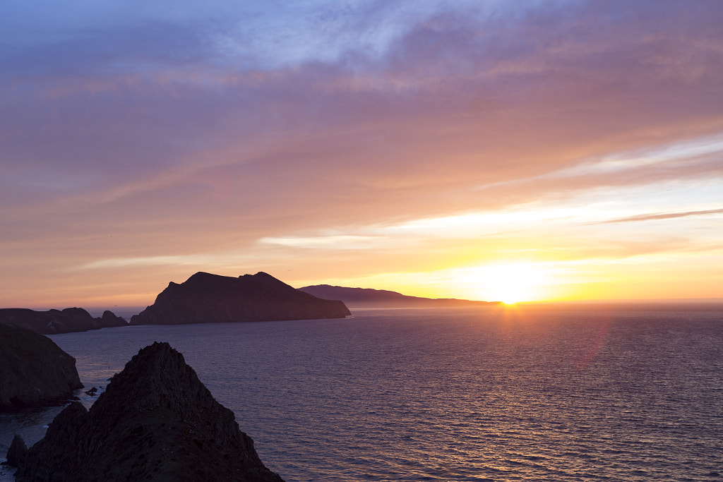 Sunset in Anacapa Island