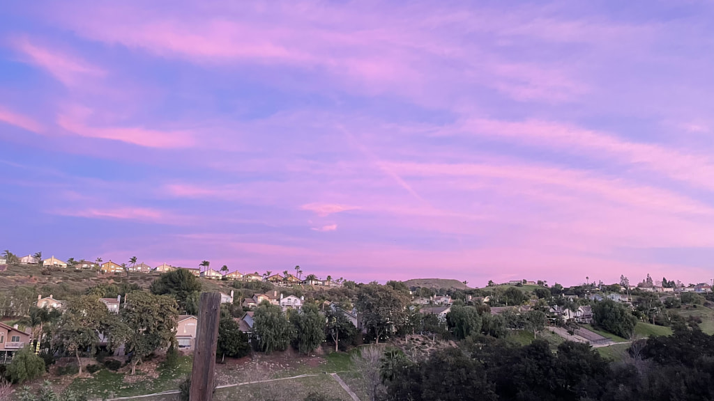 Sunset in Deer Canyon Park - East