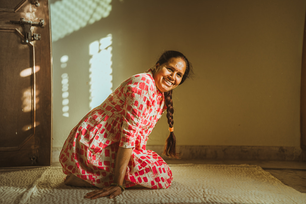 indian woman doing yoga and relaxing by ashvini sihra on 500px.com