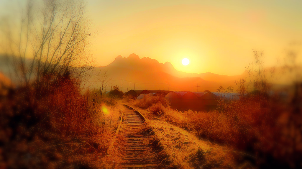 Sunrise on railway!! by Lee Bumil on 500px.com