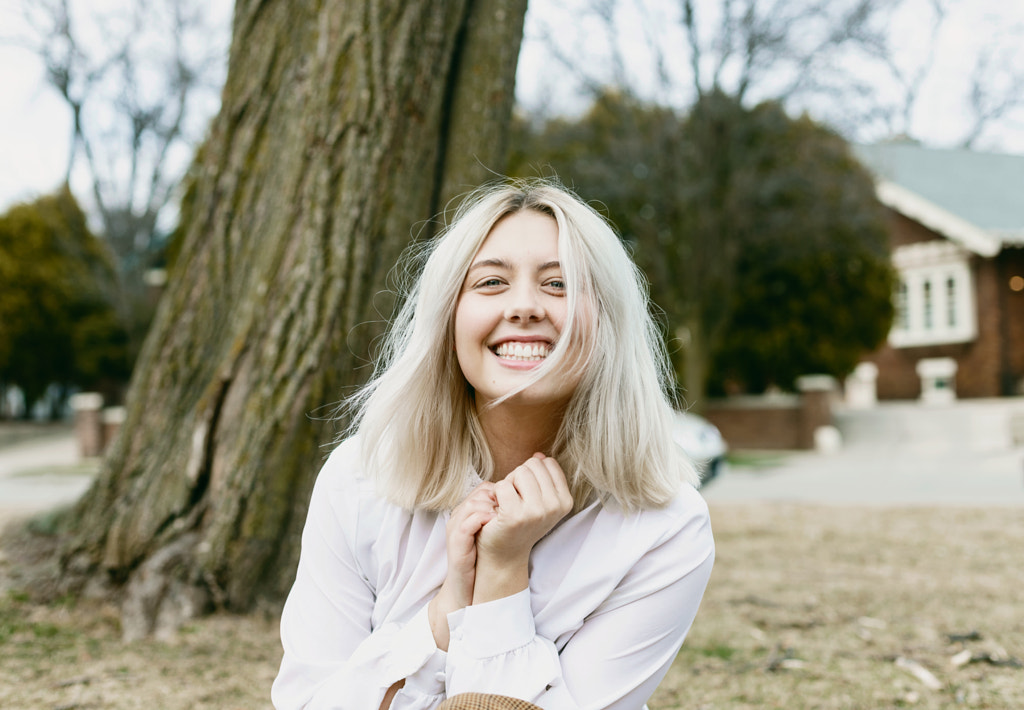 Portrait Of Young Woman Enjoying Herself Outdoors, Rachel Verhoef  by Dahyembi Joi on 500px.com