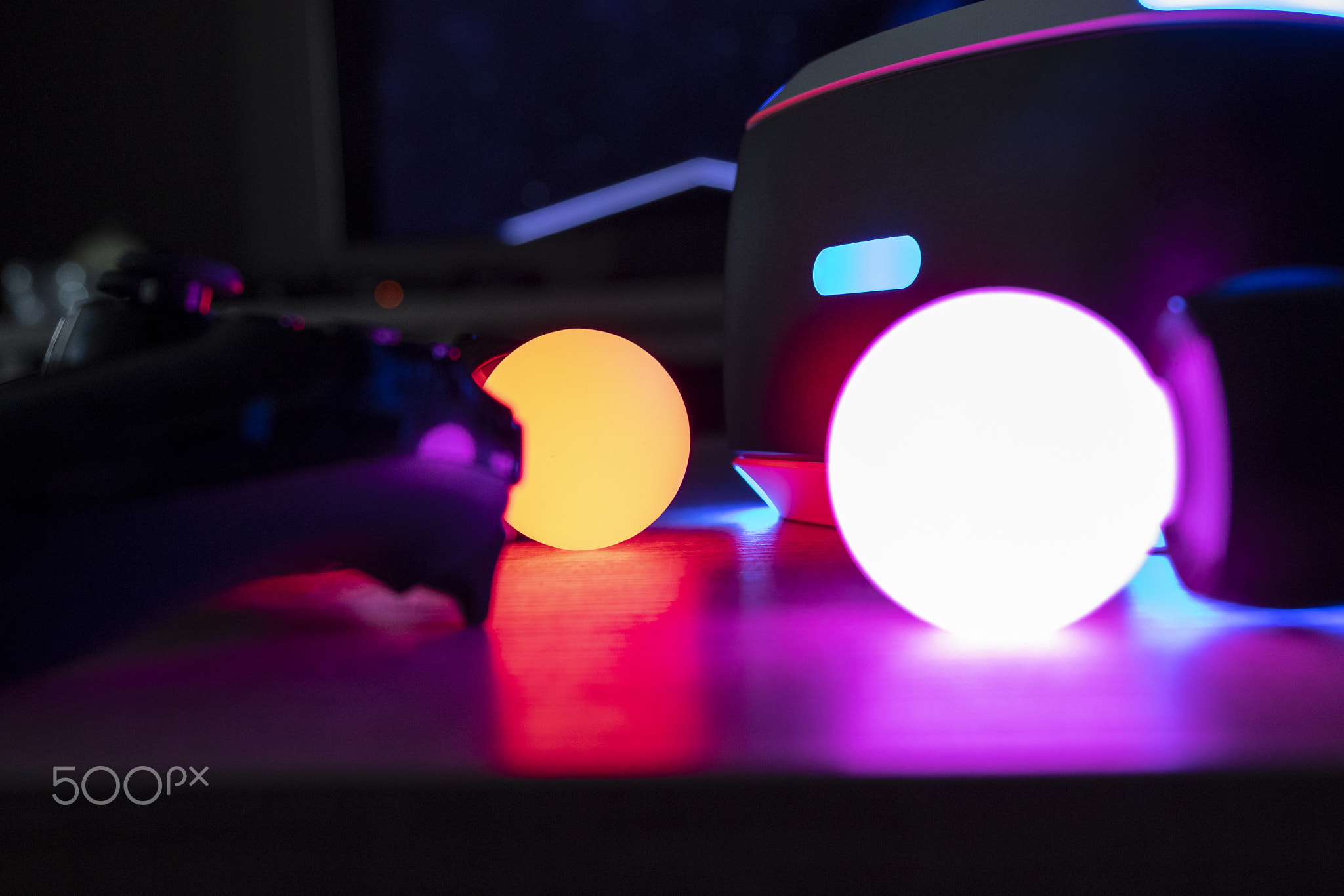 Bright lights of the playstation vr