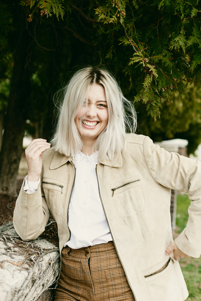 Portrait Of Young Woman Enjoying Herself Outdoors, Rachel Verhoef  by Dahyembi Joi on 500px.com